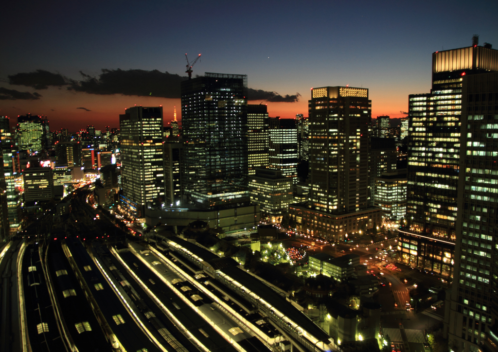 東京駅夕景２