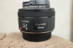 初EFレンズ　50mm STM