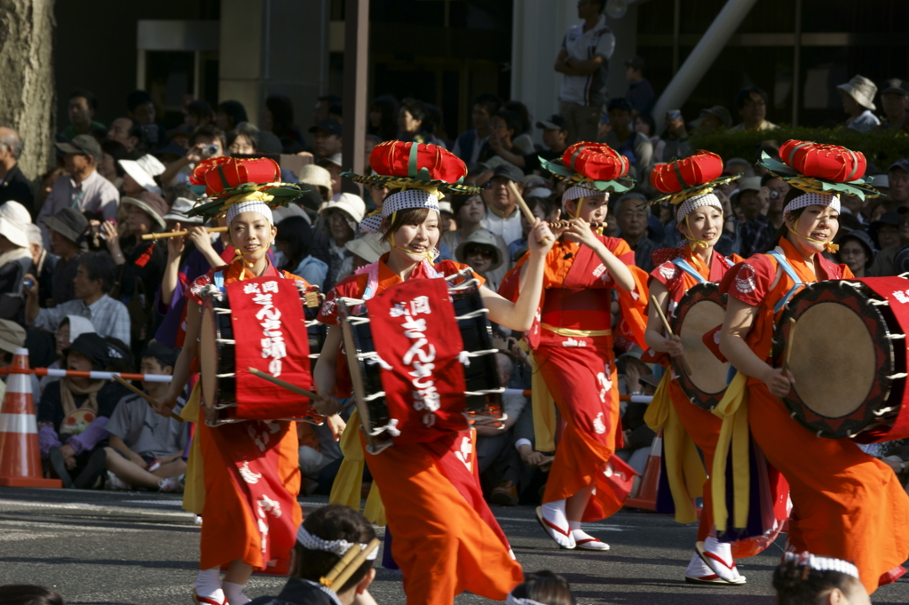 六魂祭パレード　盛岡さんさ踊り2