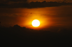 伯耆に沈む夕陽