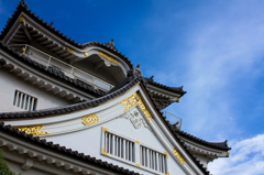 岸和田城と秋空