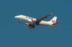 ベランダから飛行機