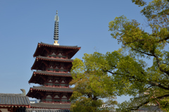 四天王寺の五重塔