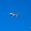 ベランダから飛行機撮影