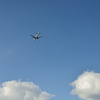 伊丹空港へ向かう飛行機