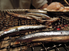 魚の炭火焼