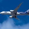 ベランダから飛行機撮影
