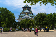 大阪城の広場
