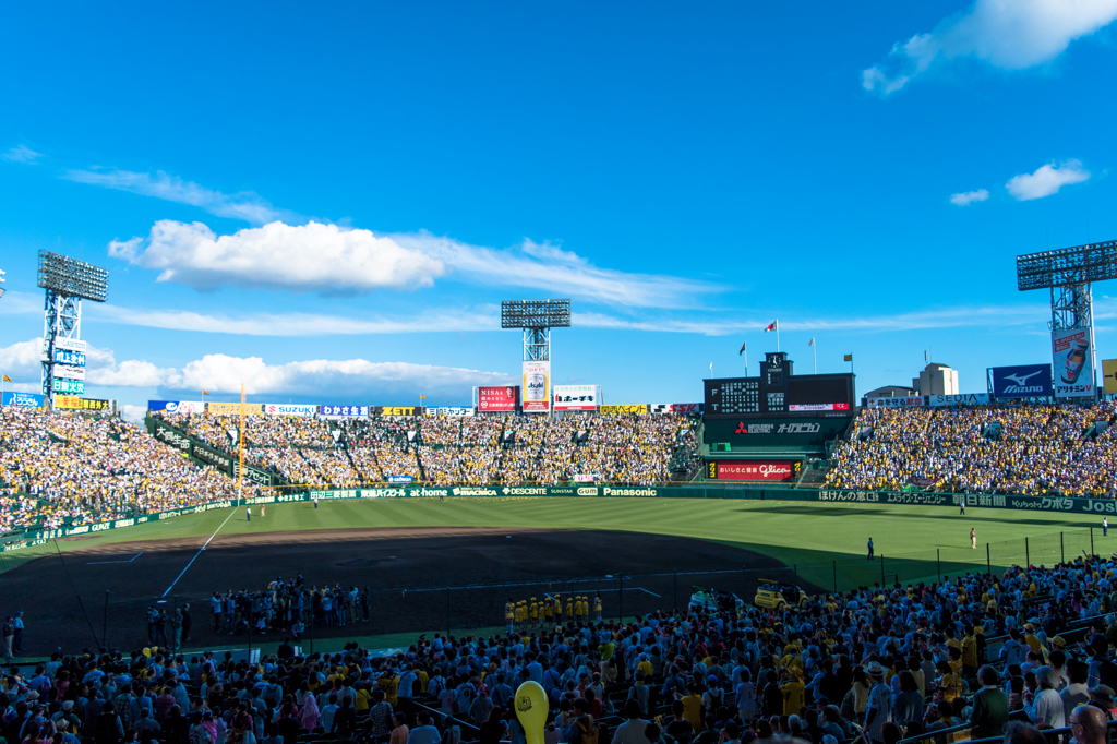 甲子園球場　ヒーローインタビュー