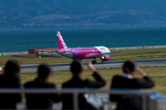 関空で飛行機