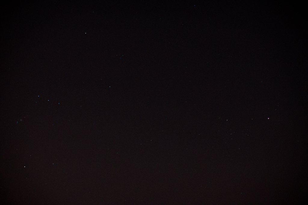 元旦　大阪城の星空