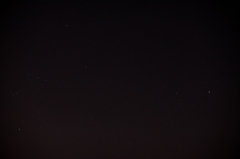 元旦　大阪城の星空