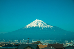 新幹線から富士山