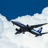 ベランダから飛行機