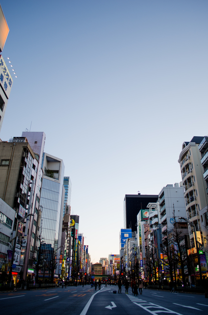 夕暮れ