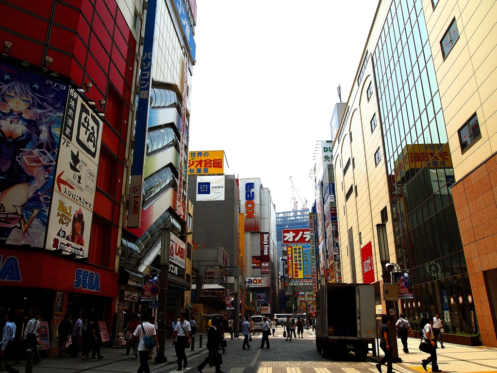 真夏、日中の聖地　～電気街口～