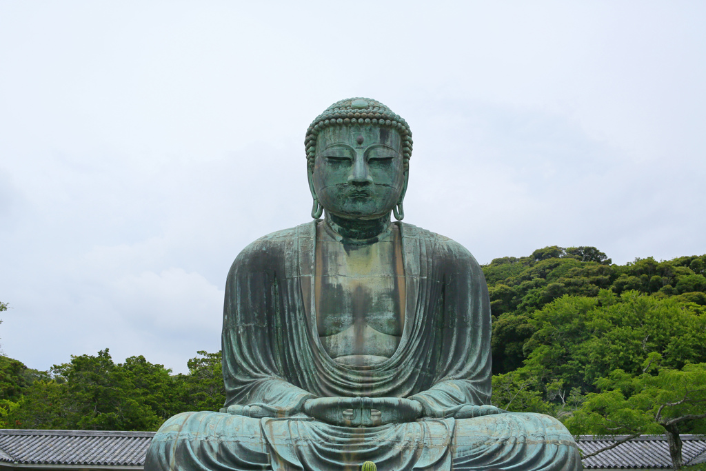 大仏と西瓜