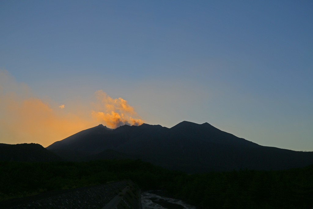 桜島　夕景