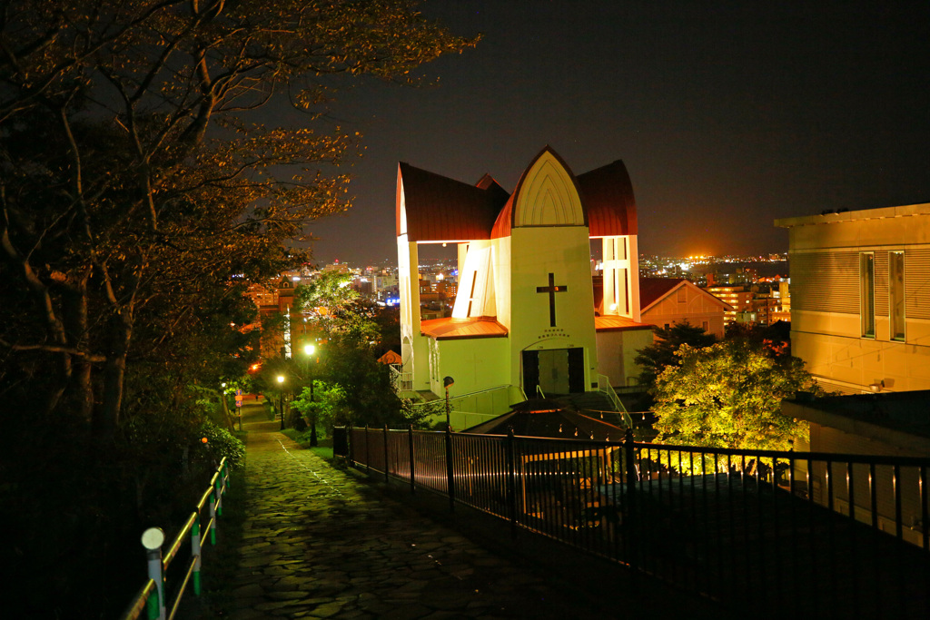 夜の函館