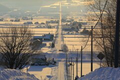 ジャンプ台のような道