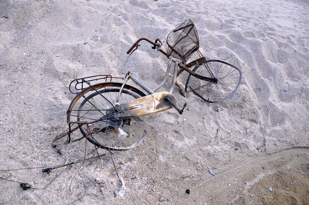 自転車。