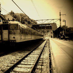A train takes summer. 