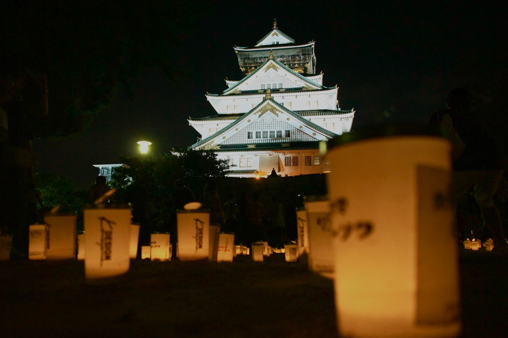 城灯りの景１