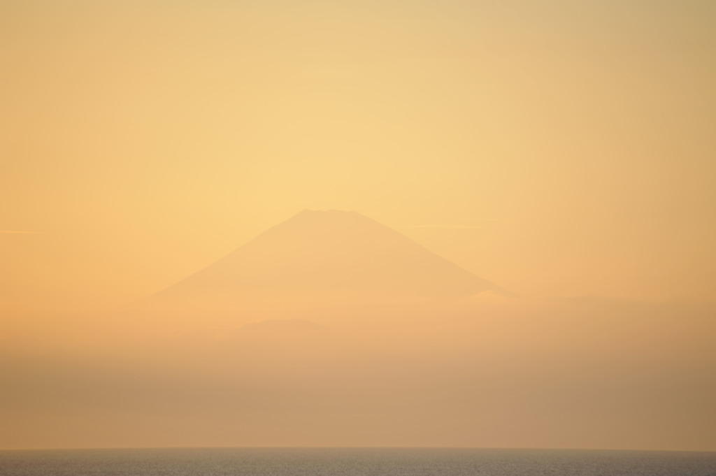 富士山　夕景