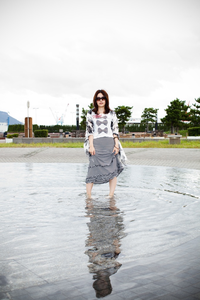 曇り空と水溜りと・・・