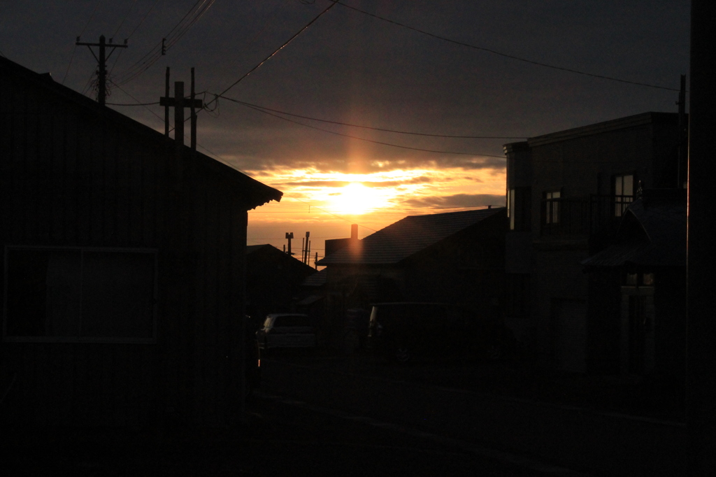夕日
