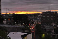 夕暮れ