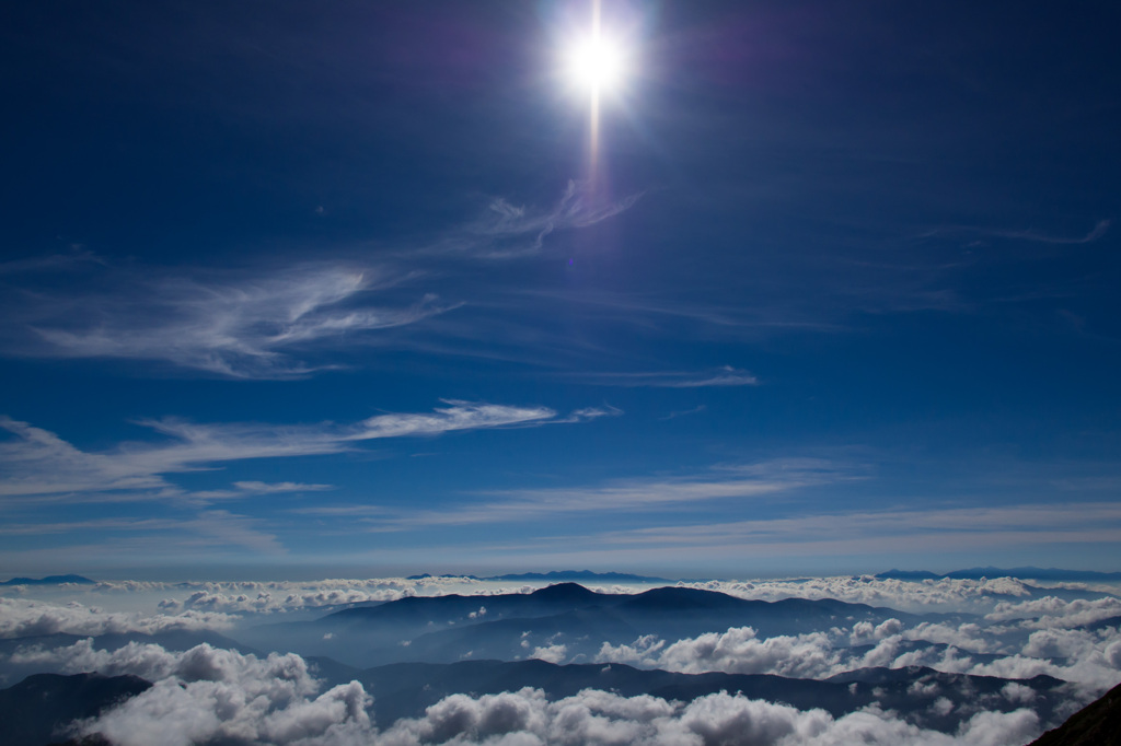 夏の青い空
