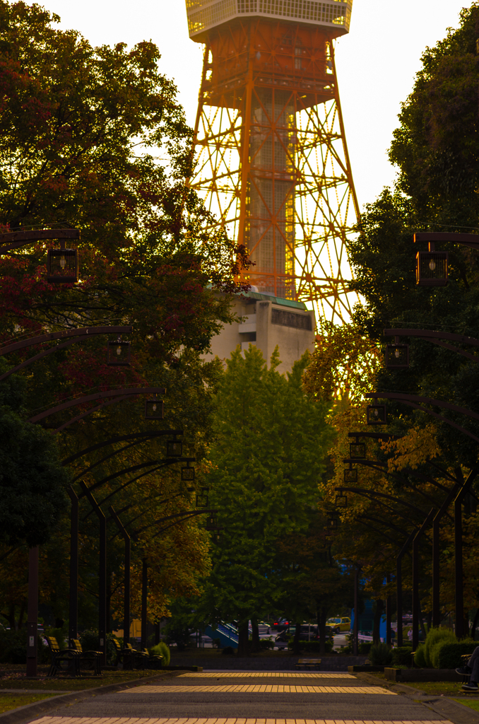 東京、夕暮れ。