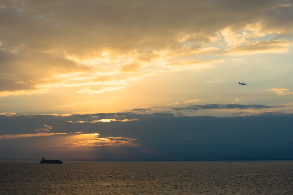 夕焼け東京湾