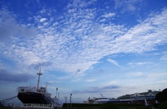 秋空の山下公園