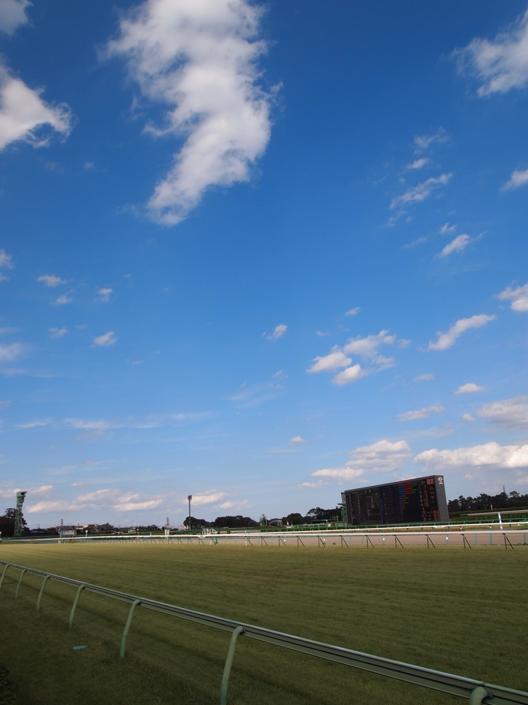 競馬場の空（秋）