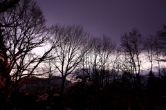 晴天と雪雲のはざまに・・・