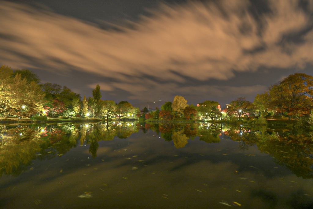 水鏡の夜