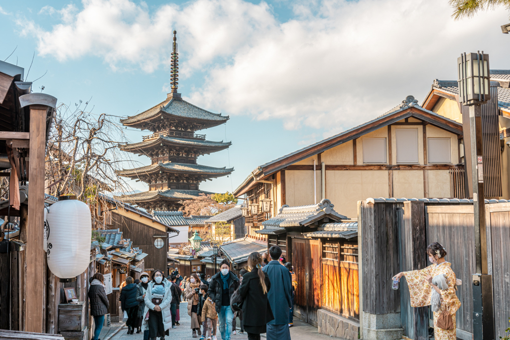 京都　清水寺からの帰り道