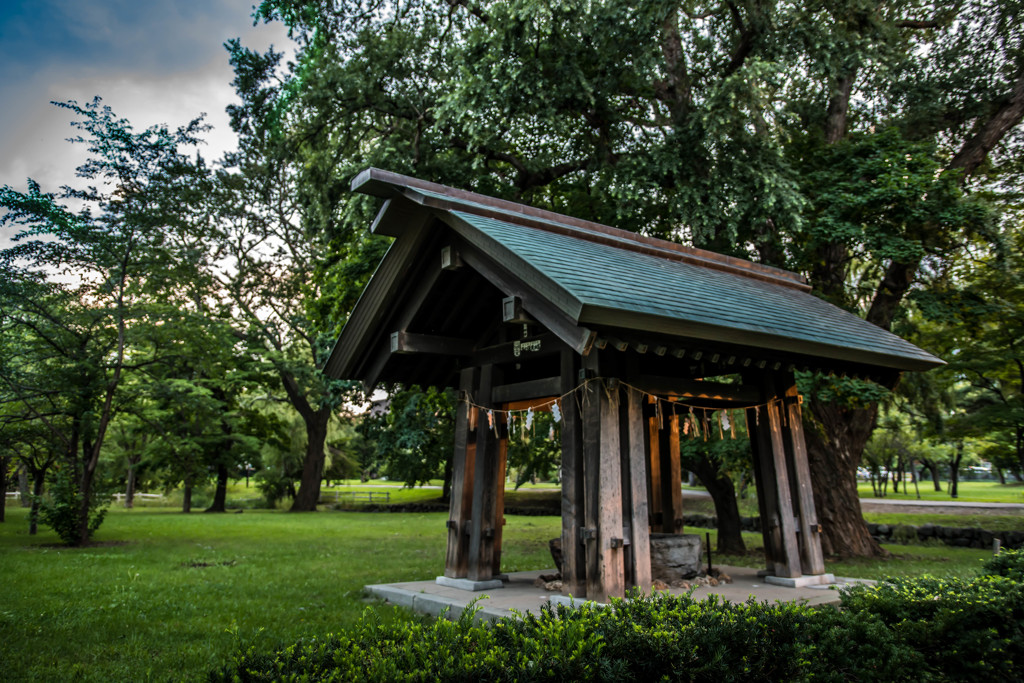護国神社前お清め