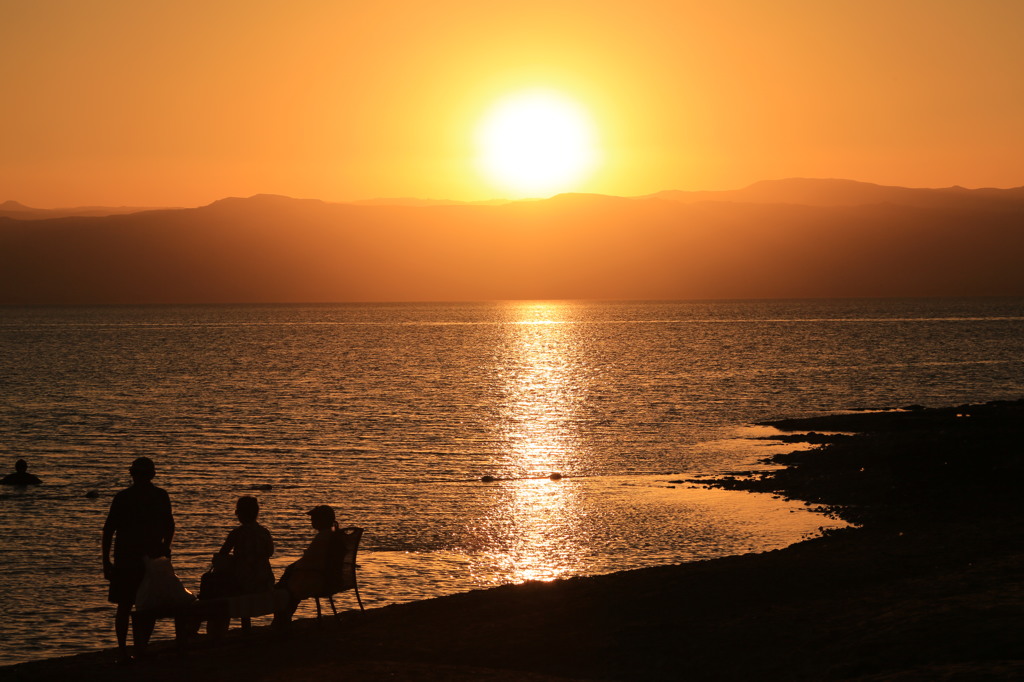 夕暮れ時に