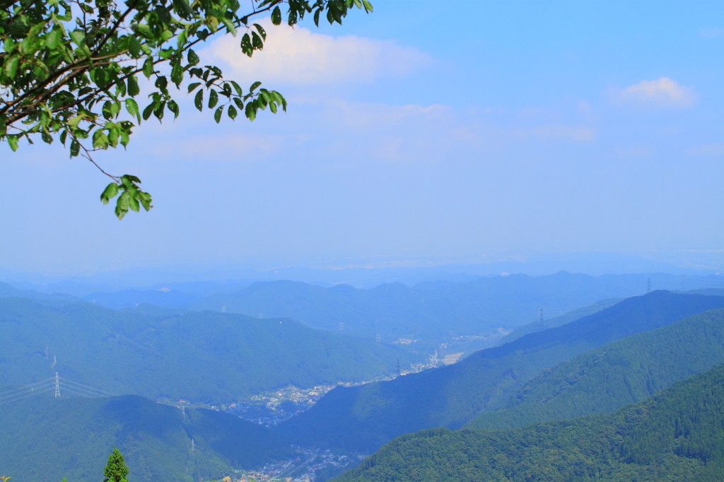 御岳山から都心を望む