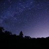 支笏湖星景　北極星