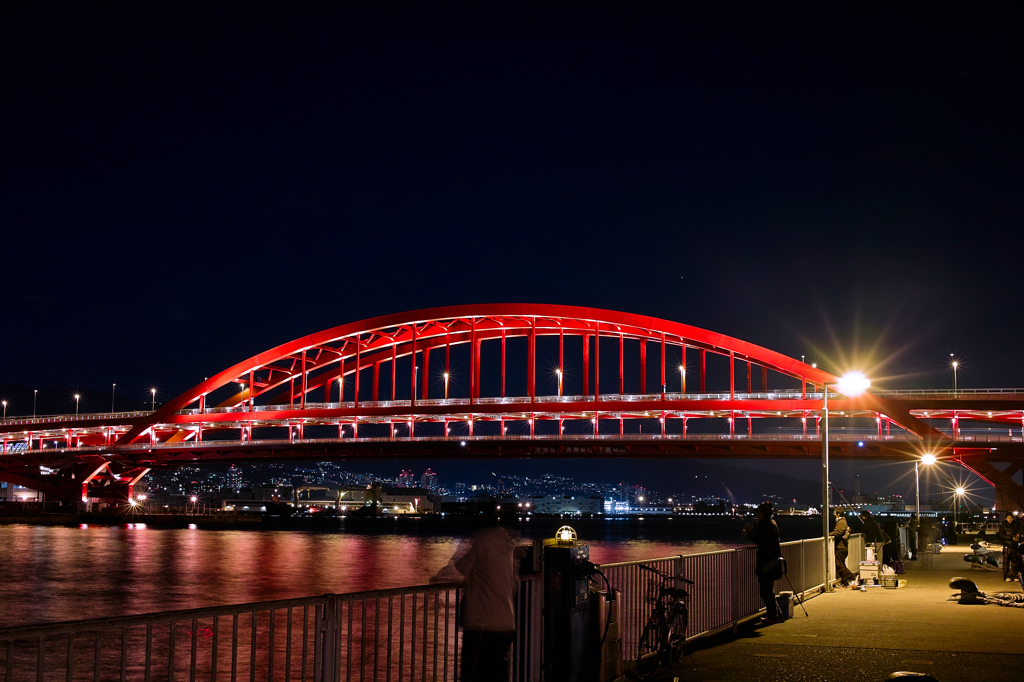 神戸大橋の夜景