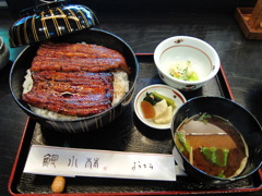 諏訪で食べた鰻丼