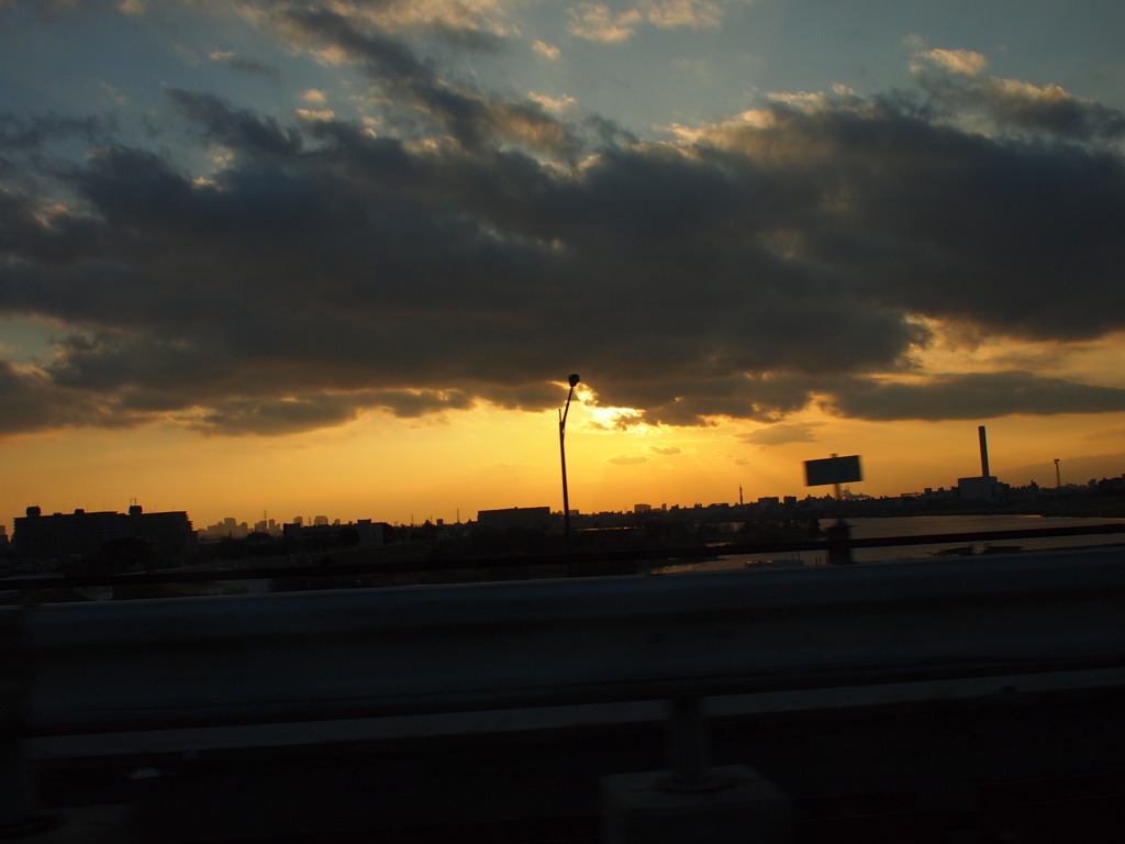 夕暮れ