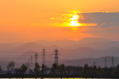 夕刻の重なり