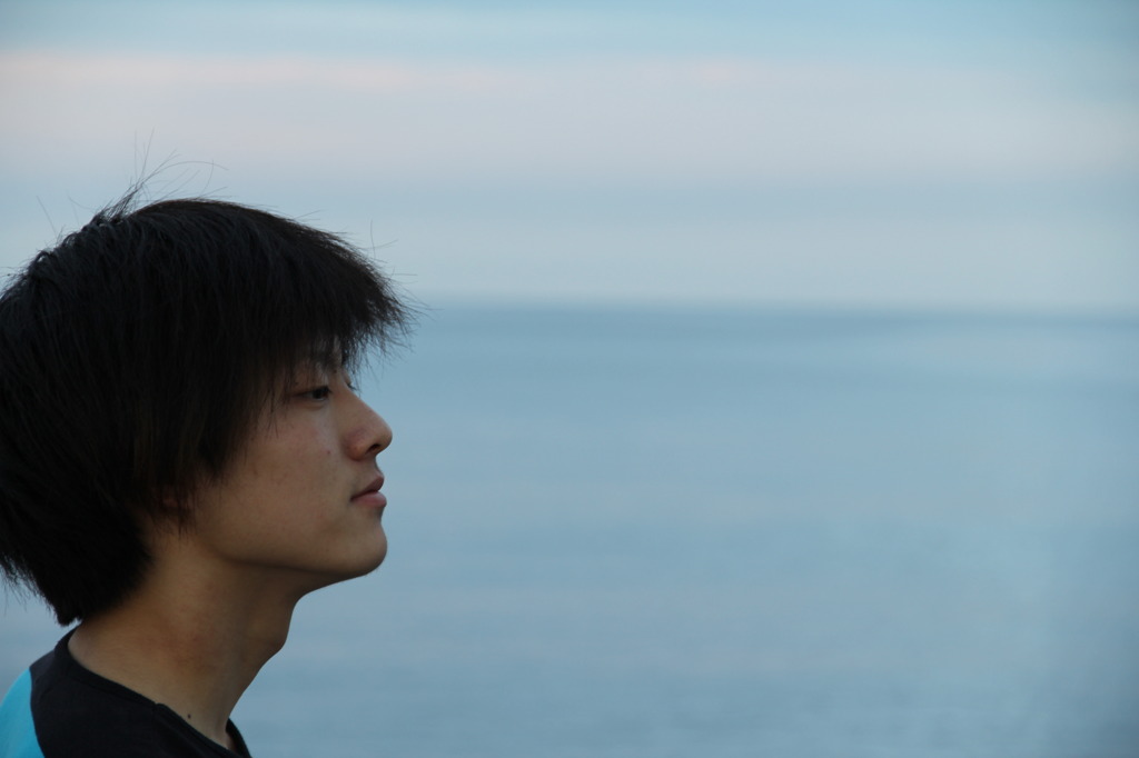 水平線を望む