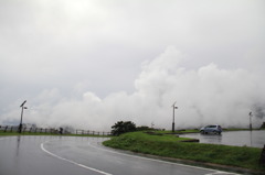 山の上は雲の中