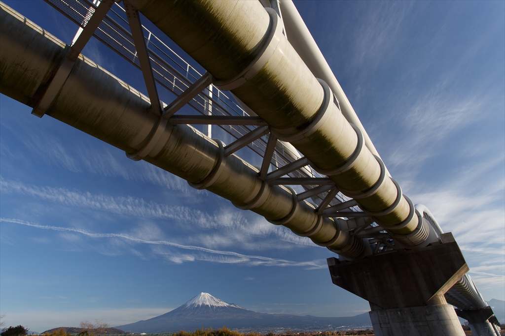 水道橋と富士